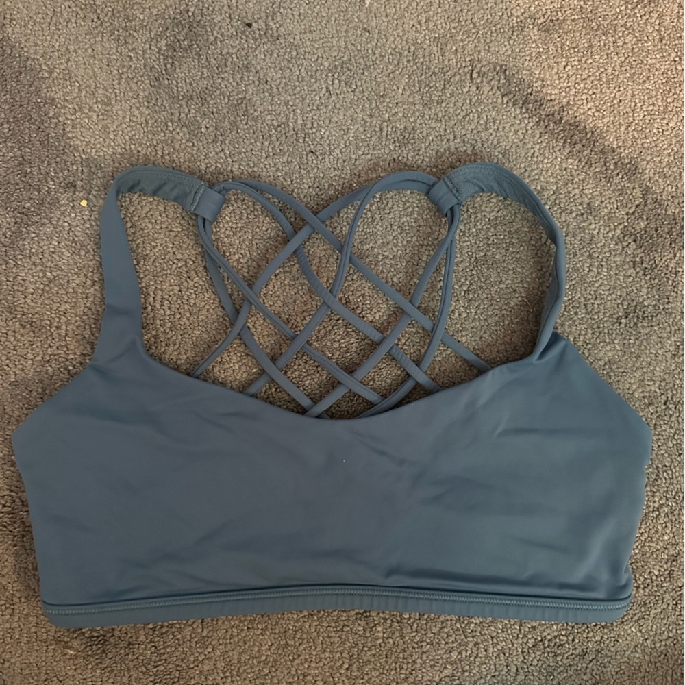 Blue Lululemon Free to be Wild Sports Bra Size 4